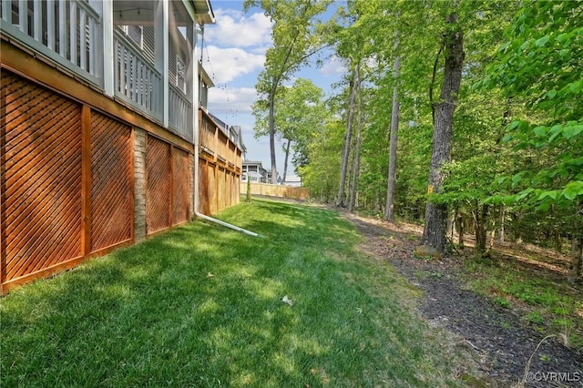view of yard
