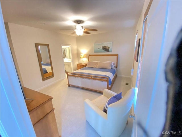 1900 Roseneath Rd Unit 4B, Richmond, VA 23230 - bedroom with a ceiling fan and baseboards