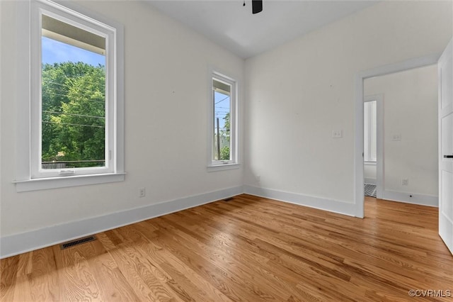 810 N 32nd St, Richmond, VA 23223 - empty room with plenty of natural light, baseboards, and ceiling fan