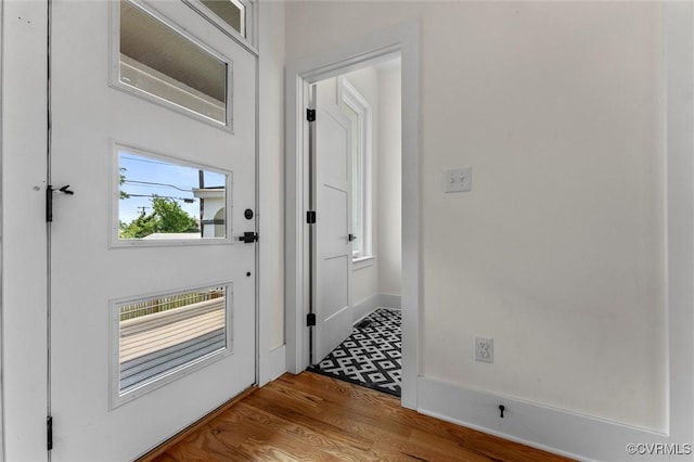 810 N 32nd St, Richmond, VA 23223 - doorway featuring wood finished floors