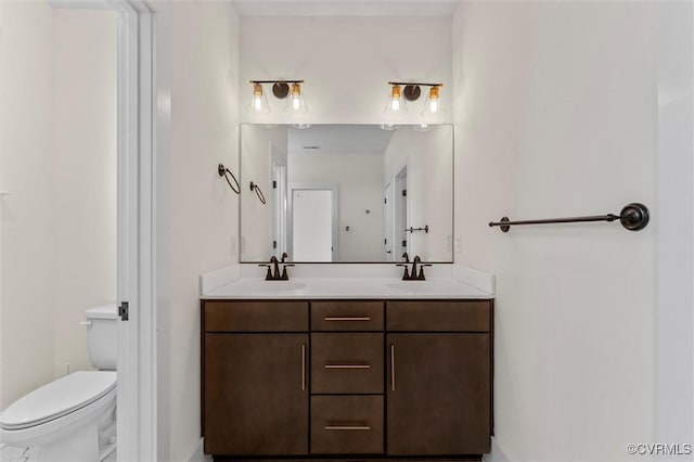 810 N 32nd St, Richmond, VA 23223 - bathroom with toilet and double vanity