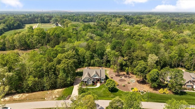 12712 Dell Hill Ct, Chesterfield, VA 23831 - drone / aerial view featuring a wooded view