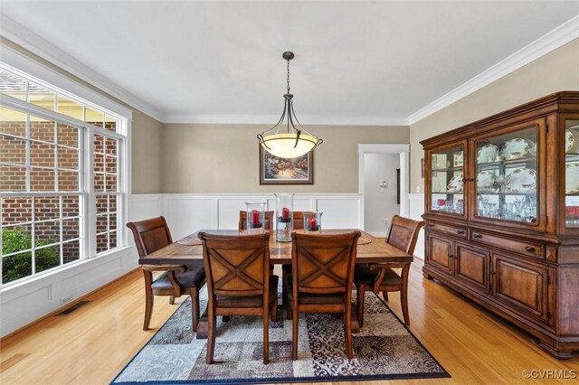12712 Dell Hill Ct, Chesterfield, VA 23831 - dining room featuring light wood finished floors, visible vents, and a healthy amount of sunlight