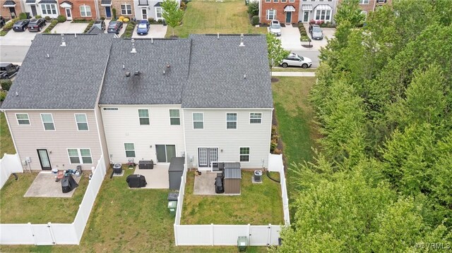 bird's eye view featuring a residential view