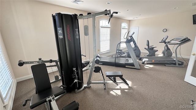 7208 Cornus Ave, Chesterfield, VA 23832 - gym featuring baseboards and visible vents