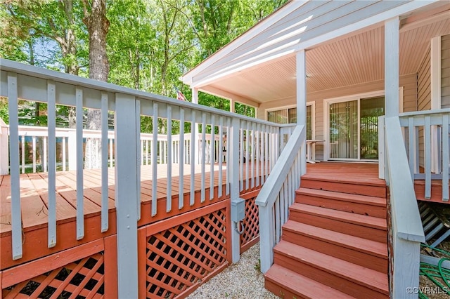 view of wooden terrace