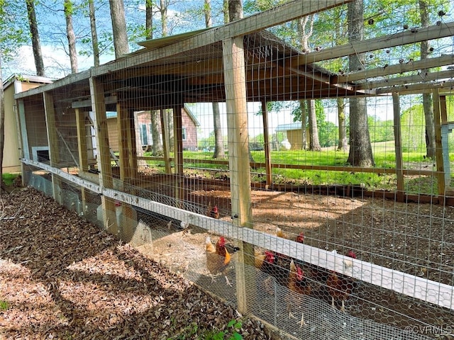 exterior space with an outbuilding and exterior structure