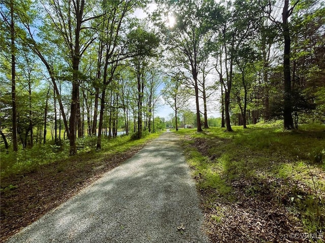 view of road