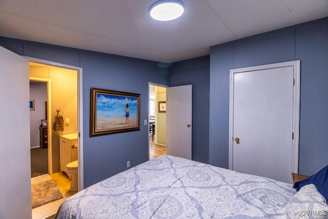 bedroom with ensuite bathroom
