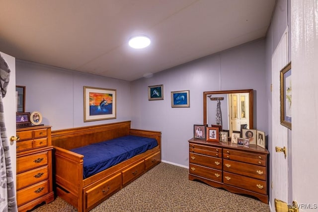 bedroom with carpet floors