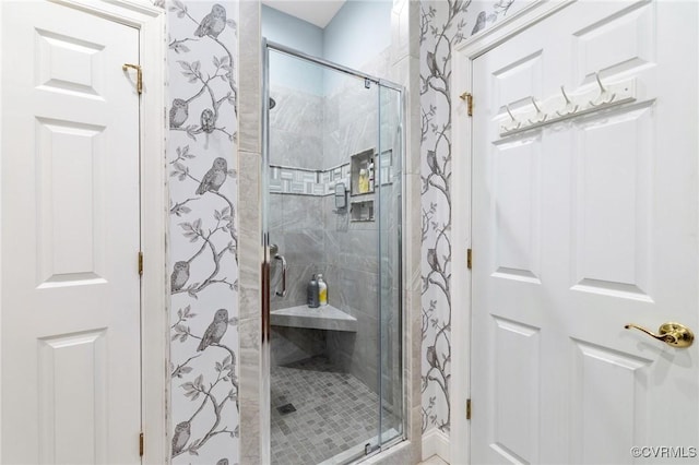 9522 Nassington Ct, Henrico, VA 23229 - bathroom featuring a shower stall