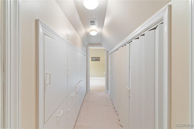 13032 Beech Creek Ln, Ashland, VA 23005 - hallway featuring lofted ceiling and light carpet