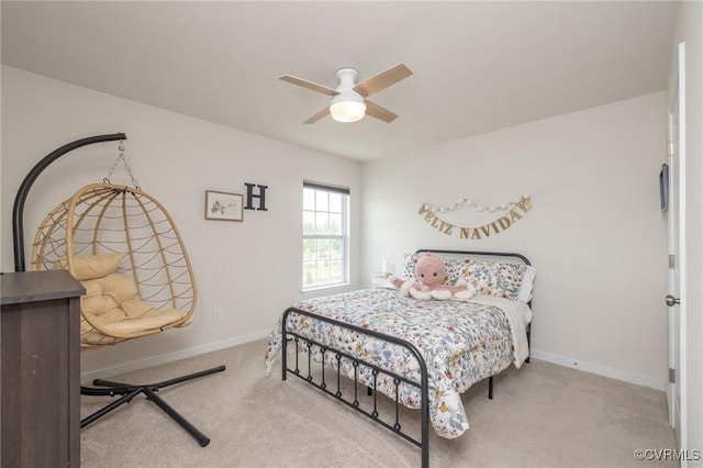 11513 Dunmore Mill Ter Unit 3-4, Chester, VA 23831 - bedroom featuring baseboards, a ceiling fan, and carpet