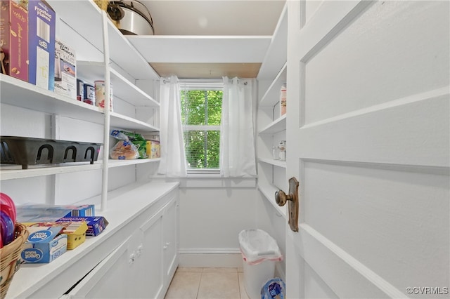 view of pantry