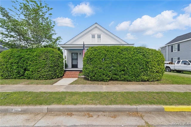 view of front of home featuring covered porch