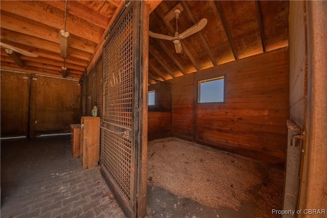 view of horse barn