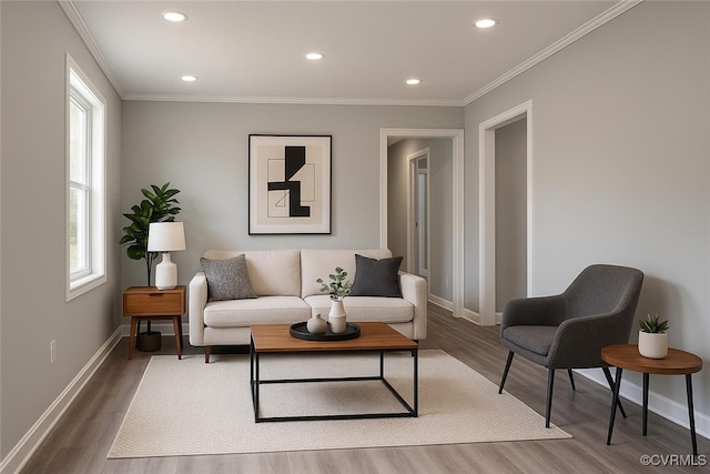 17072 Gun Barrel Rd, Montpelier, VA 23192 - living room with baseboards, recessed lighting, and wood finished floors