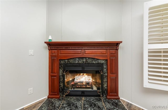 1223 Ullainee Rd, Essex, VA 22436 - detailed view of a high end fireplace and baseboards