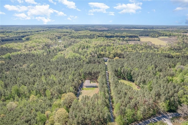 1223 Ullainee Rd, Essex, VA 22436 - aerial view of a heavily wooded area