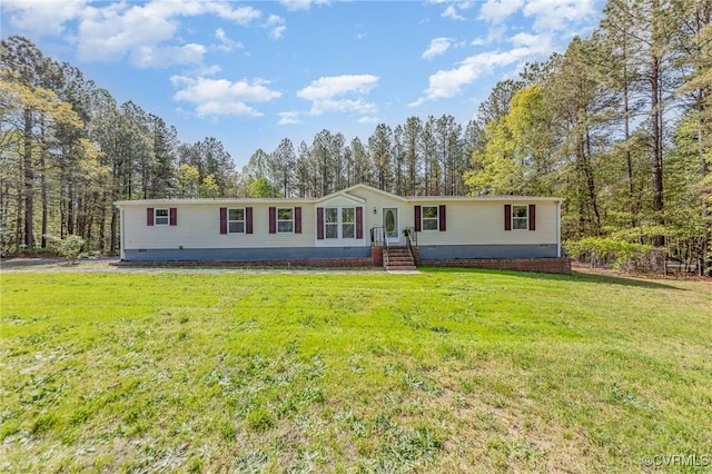 1223 Ullainee Rd, Essex, VA 22436 - manufactured / mobile home featuring crawl space and a front yard