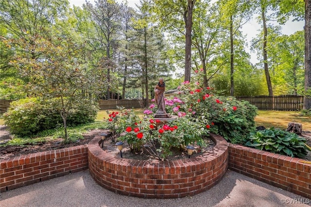 exterior space with a fenced backyard