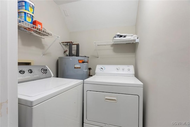 3218 Matilda Cv Unit 104, Henrico, VA 23294 - laundry room with washer and dryer and electric water heater