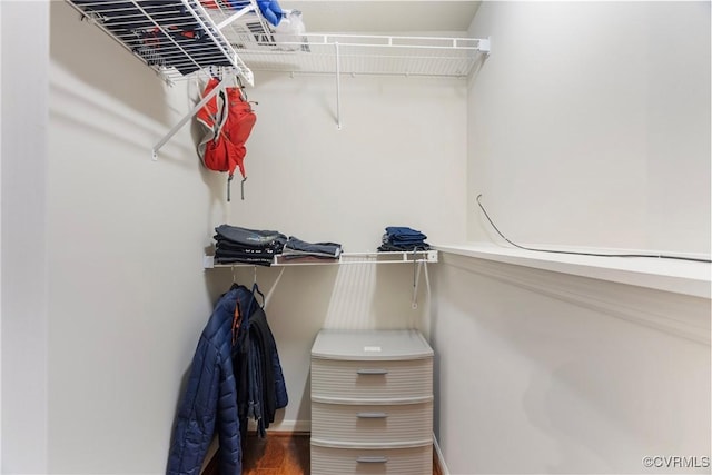 3218 Matilda Cv Unit 104, Henrico, VA 23294 - walk in closet featuring wood finished floors