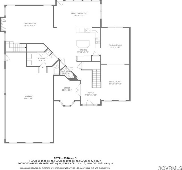 156 Hawk Nest Ct, Richmond, VA 23227 - property floor plan