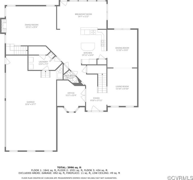 156 Hawk Nest Ct, Richmond, VA 23227 - view of home floor plan