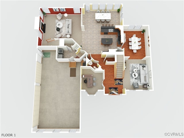 156 Hawk Nest Ct, Richmond, VA 23227 - view of floor plan / room layout
