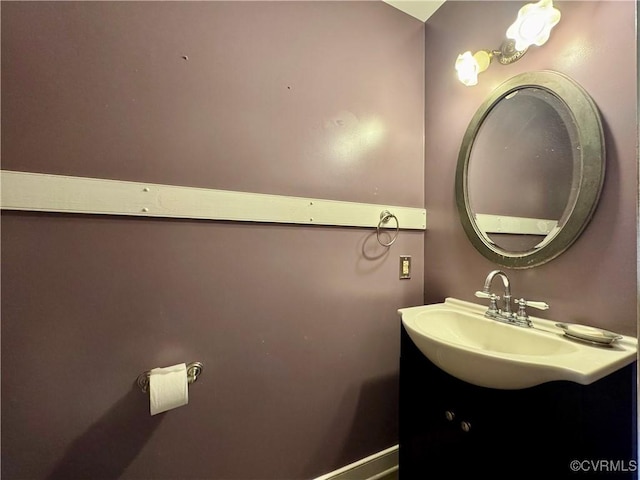 bathroom with vanity