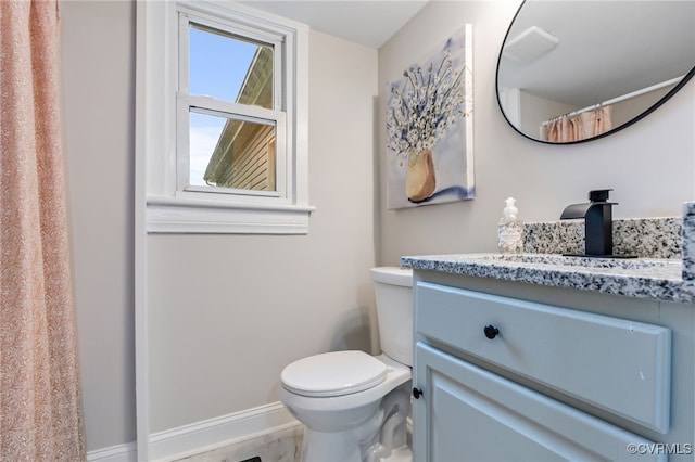 21300 W St, South Chesterfield, VA 23803 - full bath with vanity, toilet, and baseboards