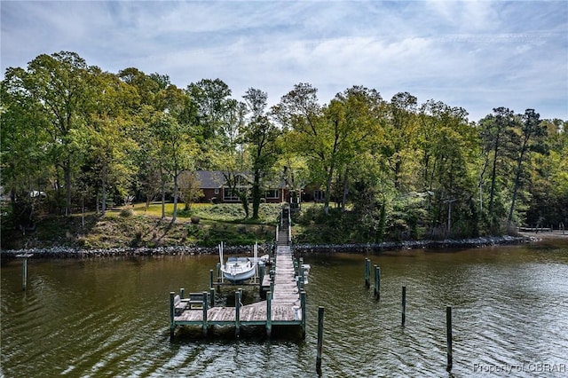 555 Rio Vis, Irvington, VA 22576 - view of dock featuring a water view and boat lift