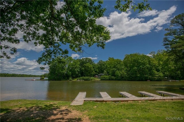 10 Mahon, Ruther Glen, VA 22546 - dock area with a water view and a forest view