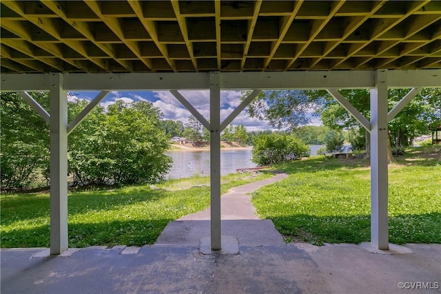 10 Mahon, Ruther Glen, VA 22546 - view of patio / terrace with a water view