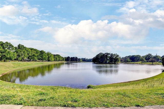 view of water feature