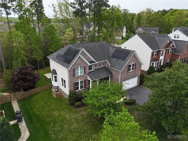 birds eye view of property