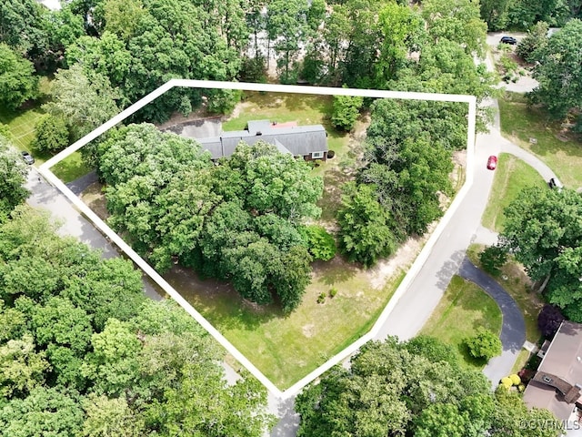 1735 Old Powhatan Ests, Powhatan, VA 23139 - aerial view of property's location with property parcel outlined