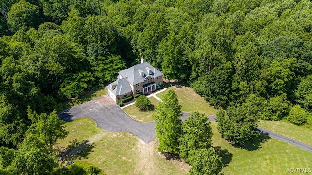 9073 Pine Hill Rd, Mechanicsville, VA 23116 - aerial view of property and surrounding area featuring a forest