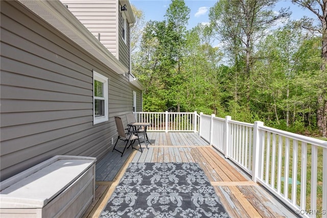 15131 Burruss Ln, Ruther Glen, VA 22546 - view of wooden deck