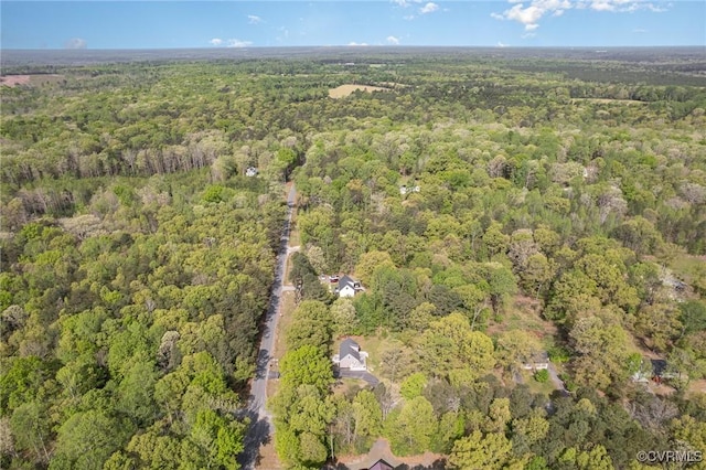 15131 Burruss Ln, Ruther Glen, VA 22546 - aerial view of property and surrounding area with a heavily wooded area