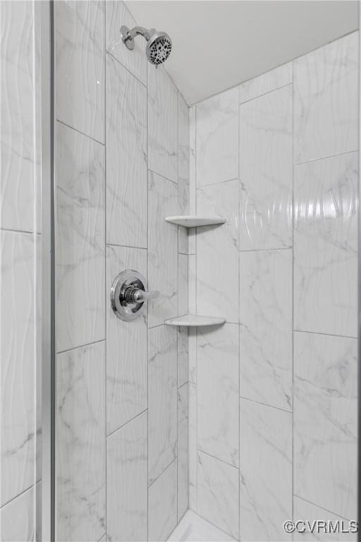 room details with a shower stall