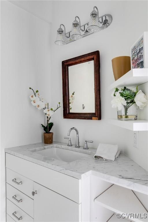 bathroom with vanity