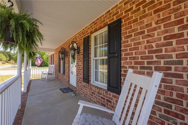 view of patio / terrace featuring a porch