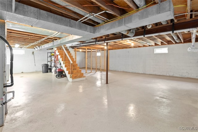 149 Courthouse Ln, Bowling Green, VA 22427 - below grade area featuring stairway