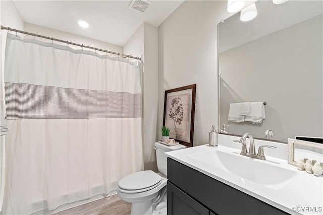 LOT53 Wendenburg Cir, Aylett, VA 23009 - bathroom with curtained shower, visible vents, toilet, and vanity