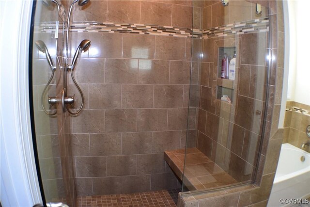 8313 Kalliope Ct, Chesterfield, VA 23838 - bathroom featuring tiled shower
