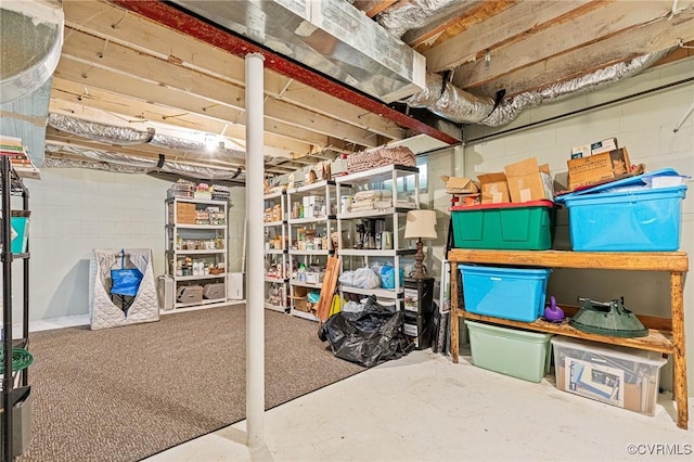 view of storage room