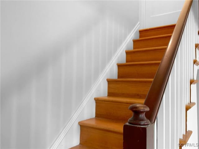 view of stairs