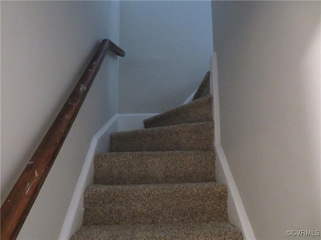 view of stairs